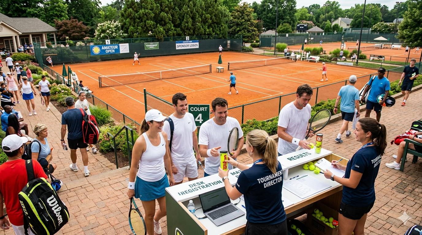 Torneo de Tenis en curso